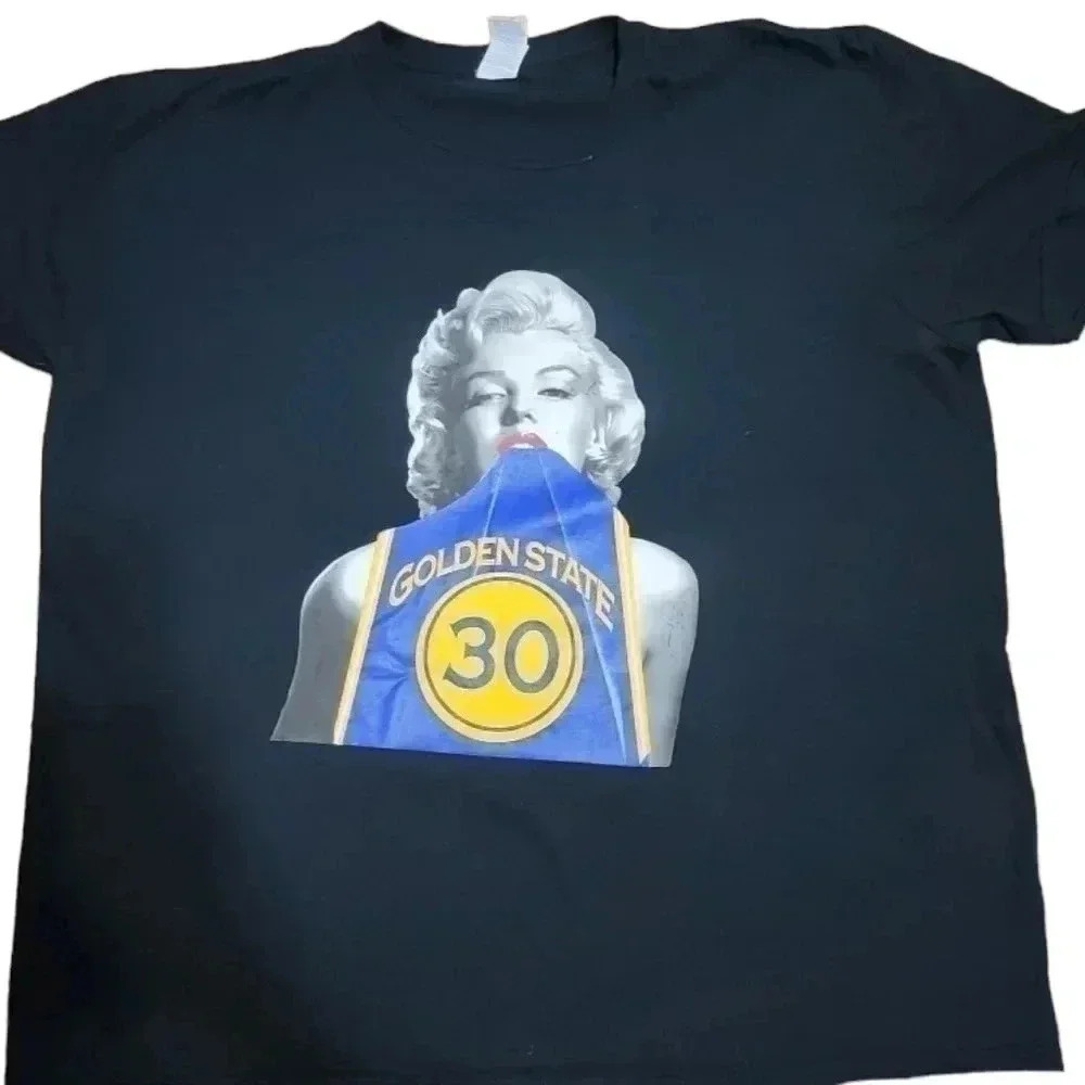 MARILYN Monroe in a Steph Curry Warriors Tee. Size 2xl - Picture 2 of 3
